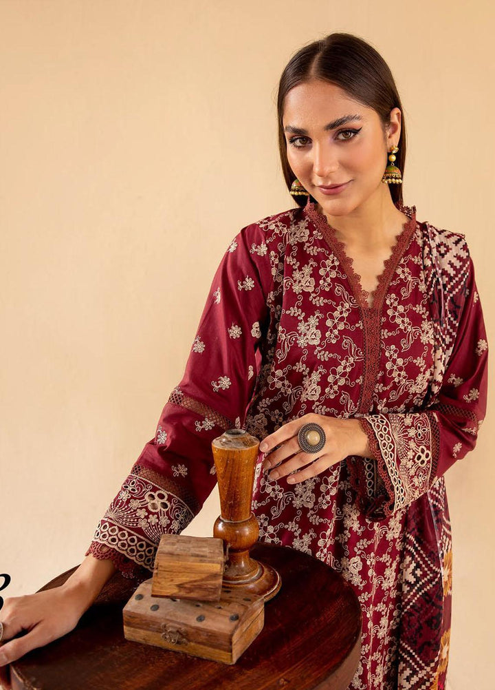 Mahees By Riaz Arts Embroidered Lawn Suits Unstitched 3 Piece RA23M-V33 D-03 - Summer Collection