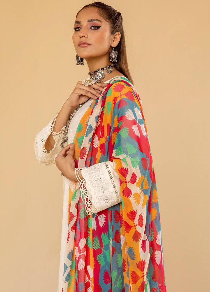Mahees By Riaz Arts Embroidered Lawn Suits Unstitched 3 Piece RA23M-V33 D-05 - Summer Collection
