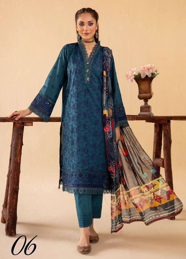 Mahees By Riaz Arts Embroidered Lawn Suits Unstitched 3 Piece RA23M-V33 D-06 - Summer Collection