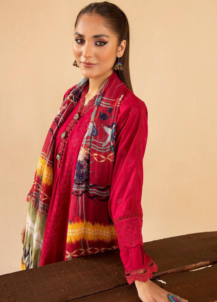Mahees By Riaz Arts Embroidered Lawn Suits Unstitched 3 Piece RA23M-V33 D-08 - Summer Collection