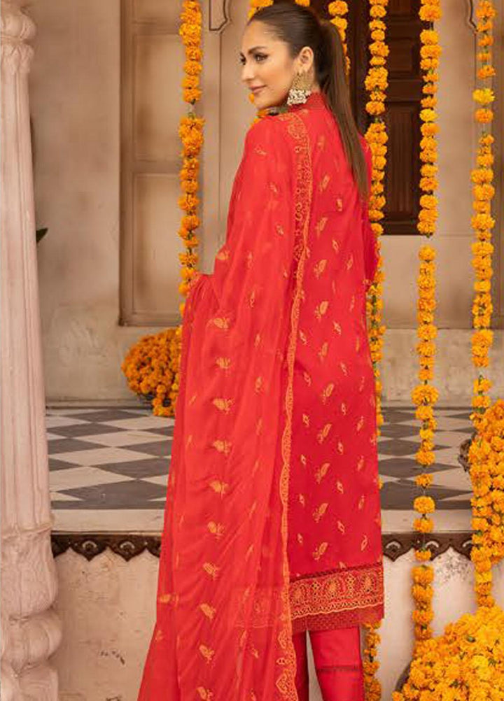 Mahees By Riaz Arts Embroidered Lawn Suits Unstitched 3 Piece RA23M-V28 D-01 - Summer Collection
