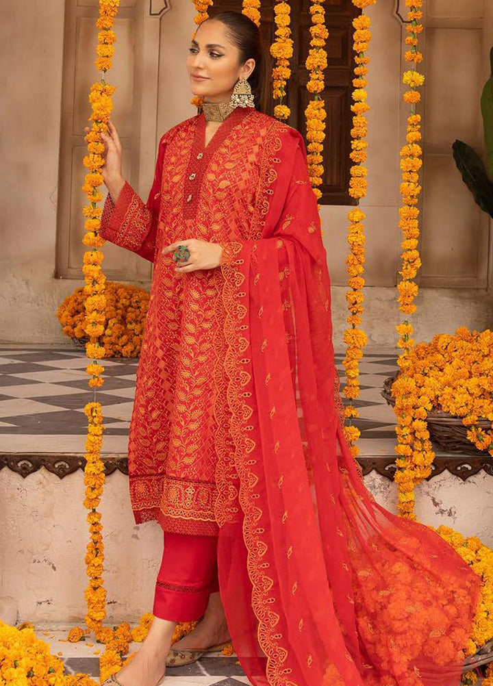 Mahees By Riaz Arts Embroidered Lawn Suits Unstitched 3 Piece RA23M-V28 D-01 - Summer Collection