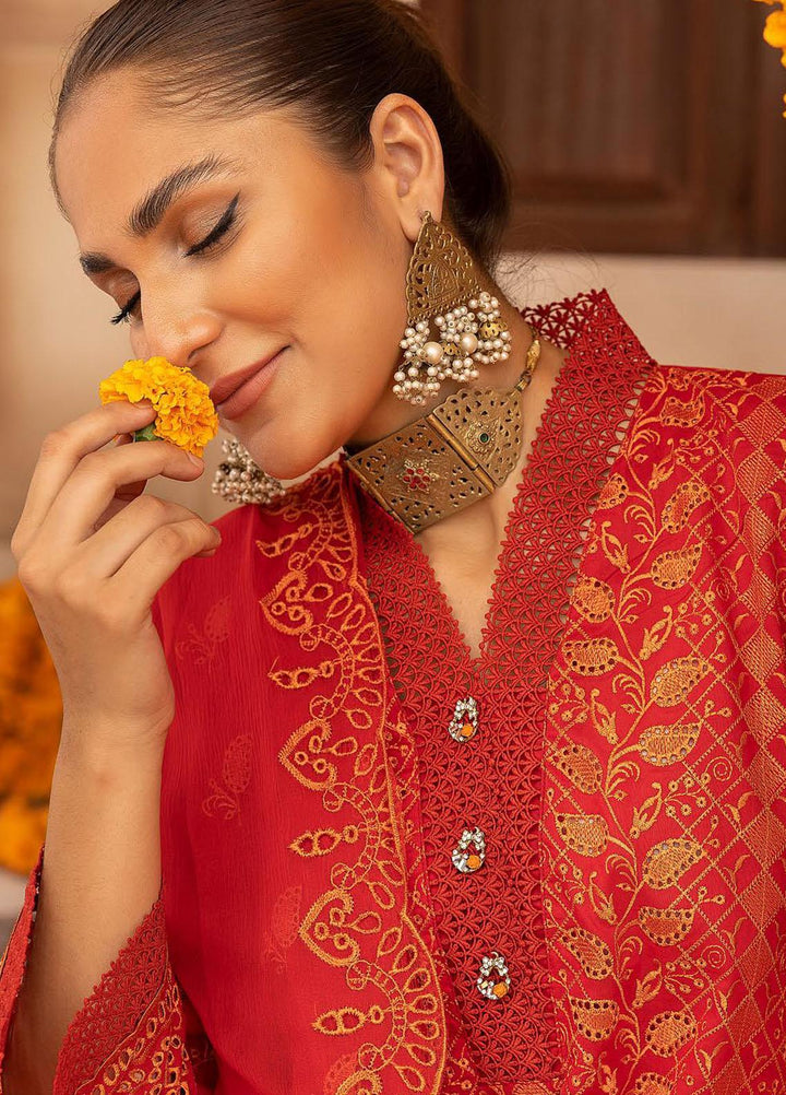 Mahees By Riaz Arts Embroidered Lawn Suits Unstitched 3 Piece RA23M-V28 D-01 - Summer Collection