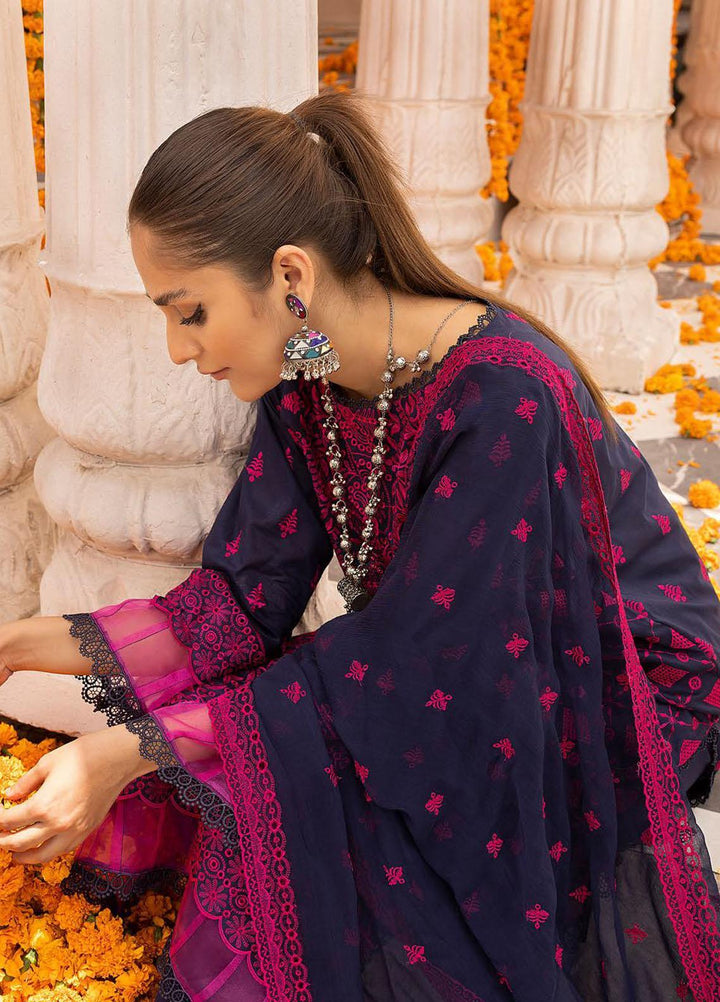 Mahees By Riaz Arts Embroidered Lawn Suits Unstitched 3 Piece RA23M-V28 D-03 - Summer Collection