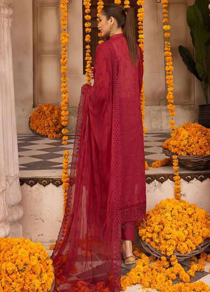 Mahees By Riaz Arts Embroidered Lawn Suits Unstitched 3 Piece RA23M-V28 D-05 - Summer Collection