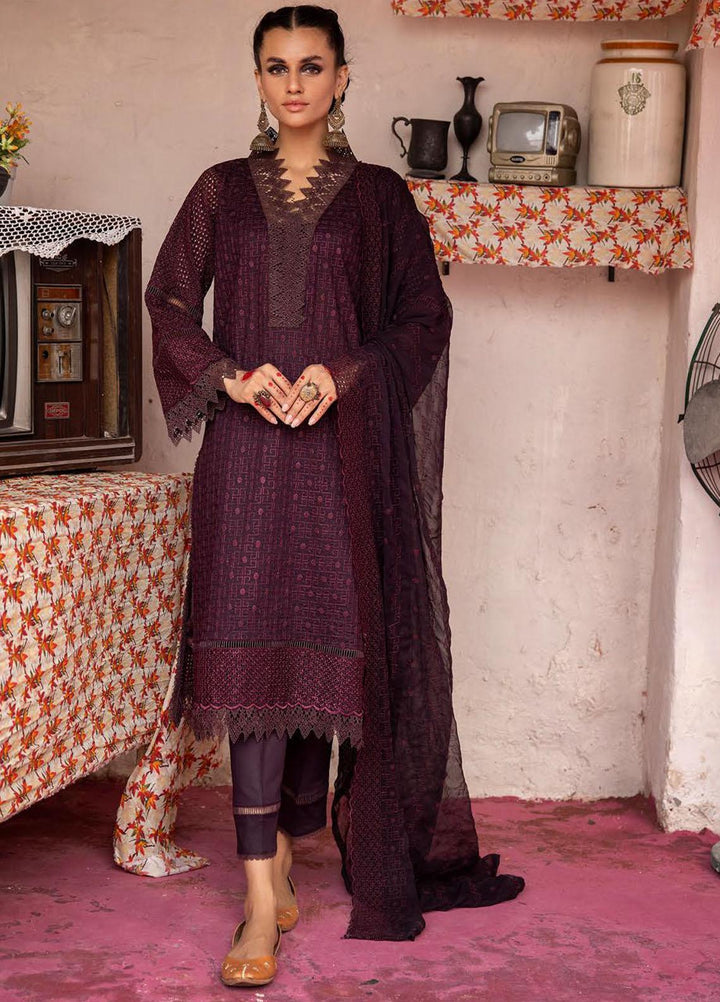 Mahees By Riaz Arts Embroidered Lawn Suits Unstitched 3 Piece RA23M-V29 D-02 - Summer Collection