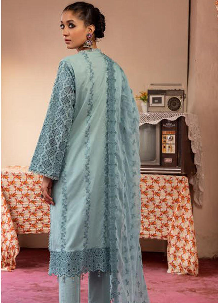 Mahees By Riaz Arts Embroidered Lawn Suits Unstitched 3 Piece RA23M-V29 D-07 - Summer Collection