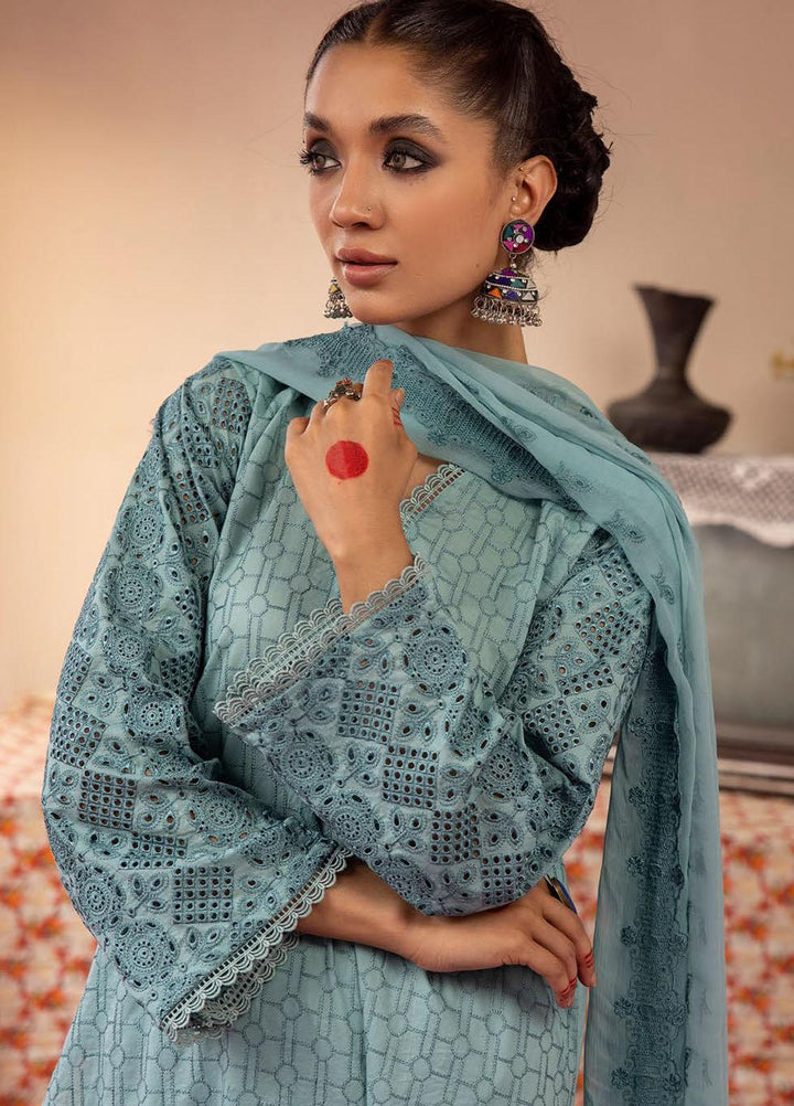 Mahees By Riaz Arts Embroidered Lawn Suits Unstitched 3 Piece RA23M-V29 D-07 - Summer Collection