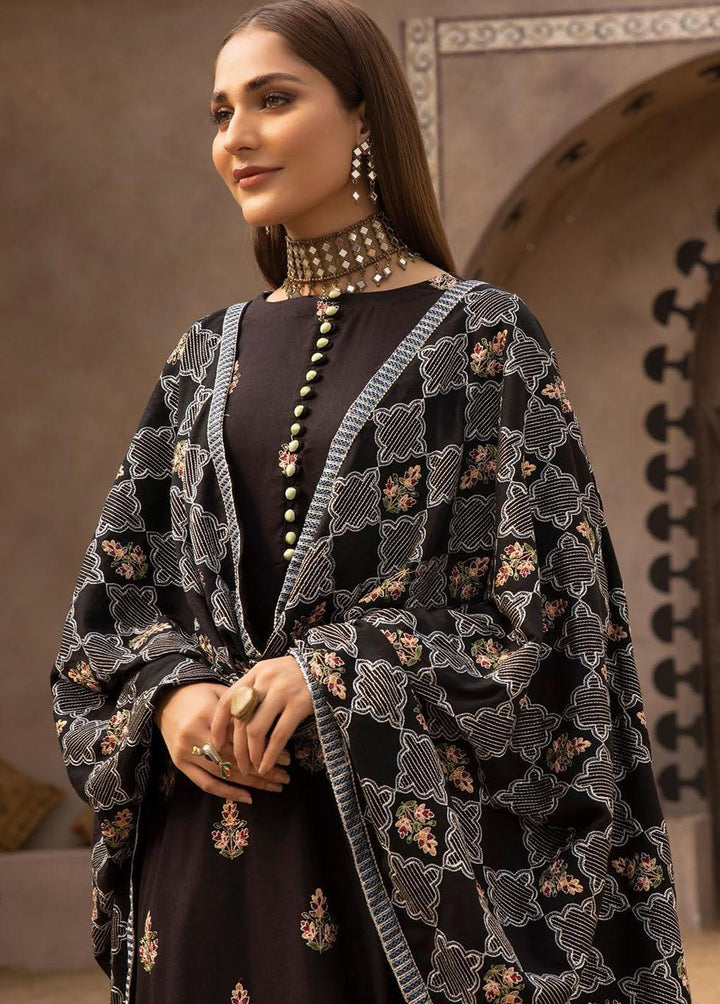 Mahees By Riaz Arts Embroidered Leather Peach Suits Unstitched 3 Piece RA22MP 10 - Winter Collection