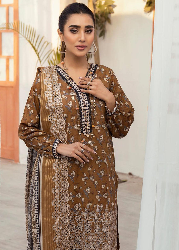 Mahees's By Riaz Arts Embroidered Lawn Suits Unstitched 3 Piece RA23-M6 02 - Summer Collection