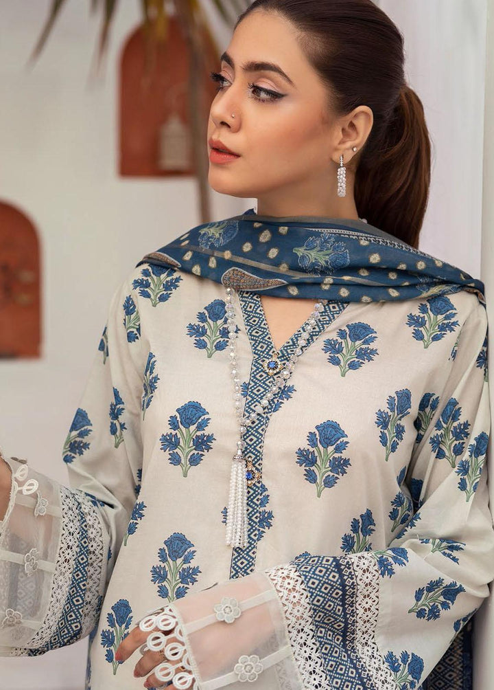 Mahees's By Riaz Arts Embroidered Lawn Suits Unstitched 3 Piece RA23-M6 04 - Summer Collection