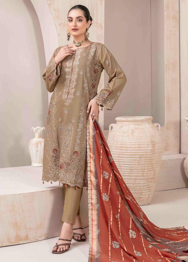 Maherooh By Tawakkal Fabrics Embroidered Jacquard Lawn Suits Unstitched 3 Piece TWF23M D-9252 - Formal Collection
