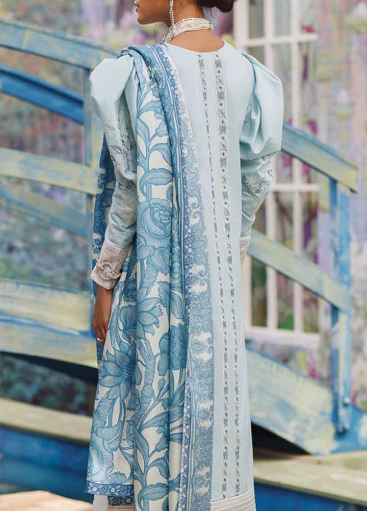Mahgul Embroidered Lawn Suits Unstitched 3 Piece MG21LR MLL21-04 - Luxury Collection