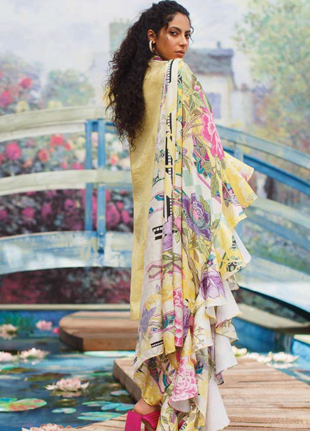 Mahgul Embroidered Lawn Suits Unstitched 3 Piece MG21LR MLL21-05 - Luxury Collection