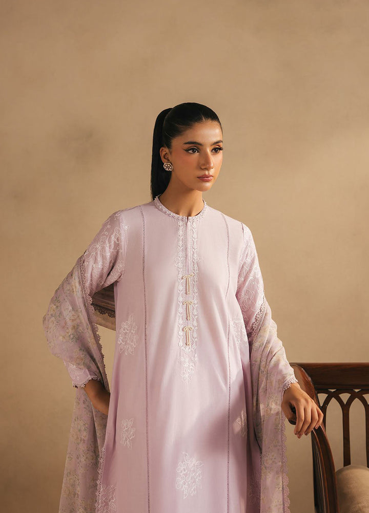 Mahiri by Cross Stitch Embroidered Lawn Suits Unstitched 3 Piece CS25ML4 Lavender Dream - Summer Collection
