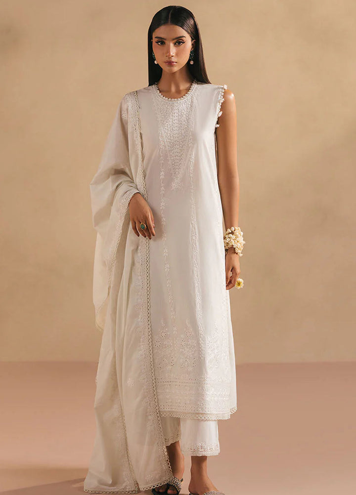 Mahiri by Cross Stitch Embroidered Lawn Suits Unstitched 3 Piece CS25ML4 Misty Green - Summer Collection