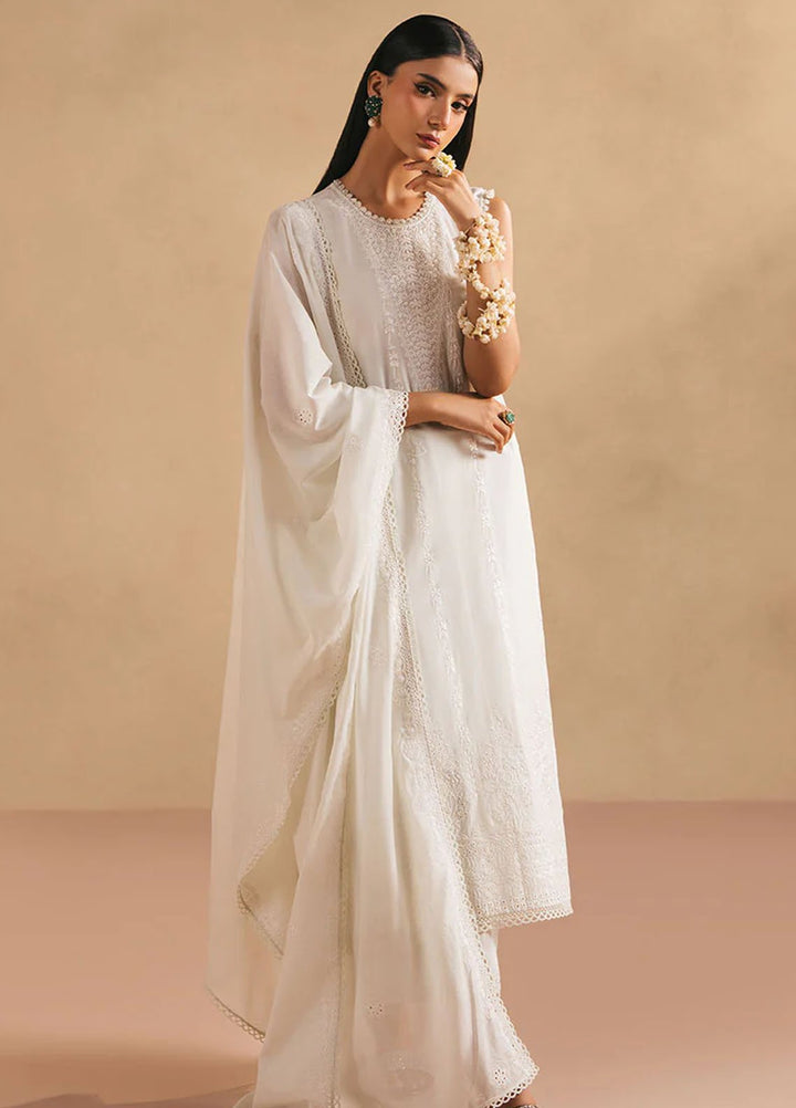 Mahiri by Cross Stitch Embroidered Lawn Suits Unstitched 3 Piece CS25ML4 Misty Green - Summer Collection