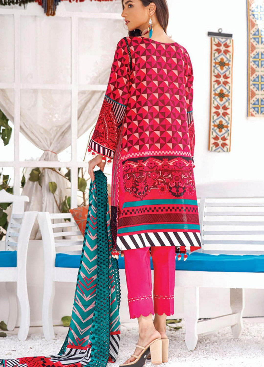 Mahnoor by Al Zohaib Embroidered Chikankari Suits Unstitched 3 Piece AZ21M 02B - Summer Collection