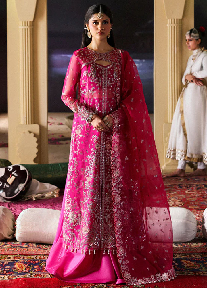 Mahnur Embroidered Organza Suits Unstitched 3 Piece D-01 Roshaneh - Formals Collection