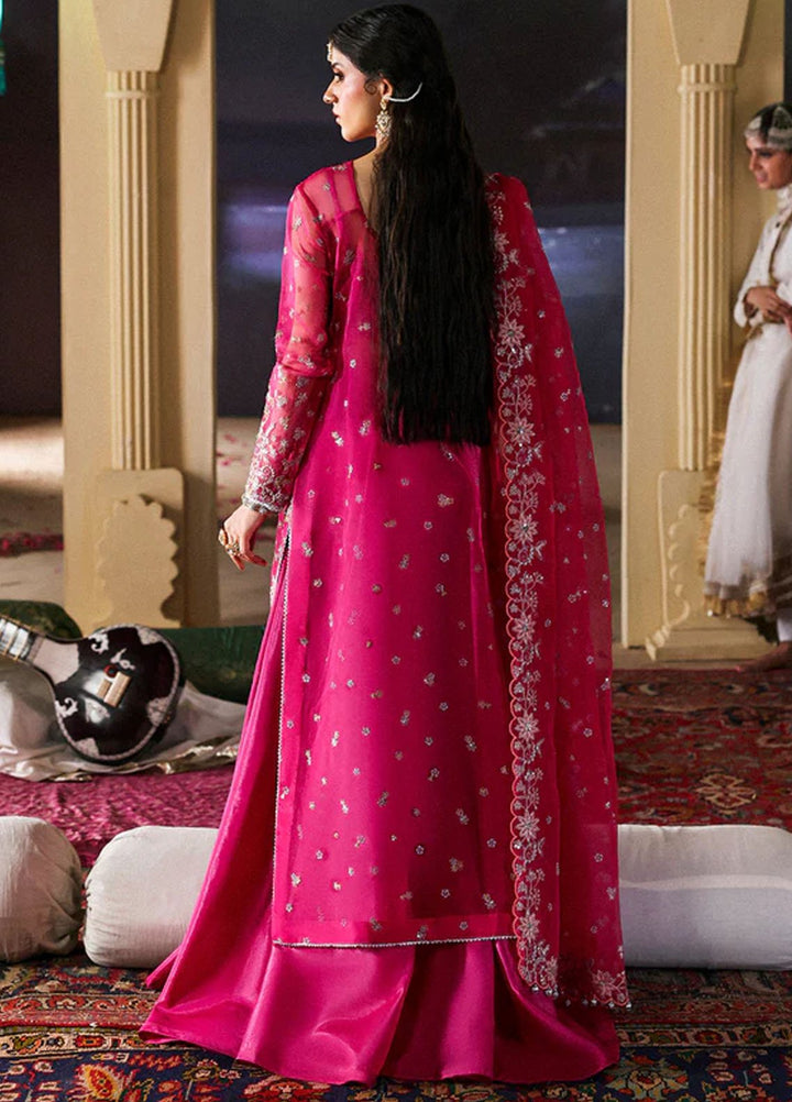 Mahnur Embroidered Organza Suits Unstitched 3 Piece D-01 Roshaneh - Formals Collection