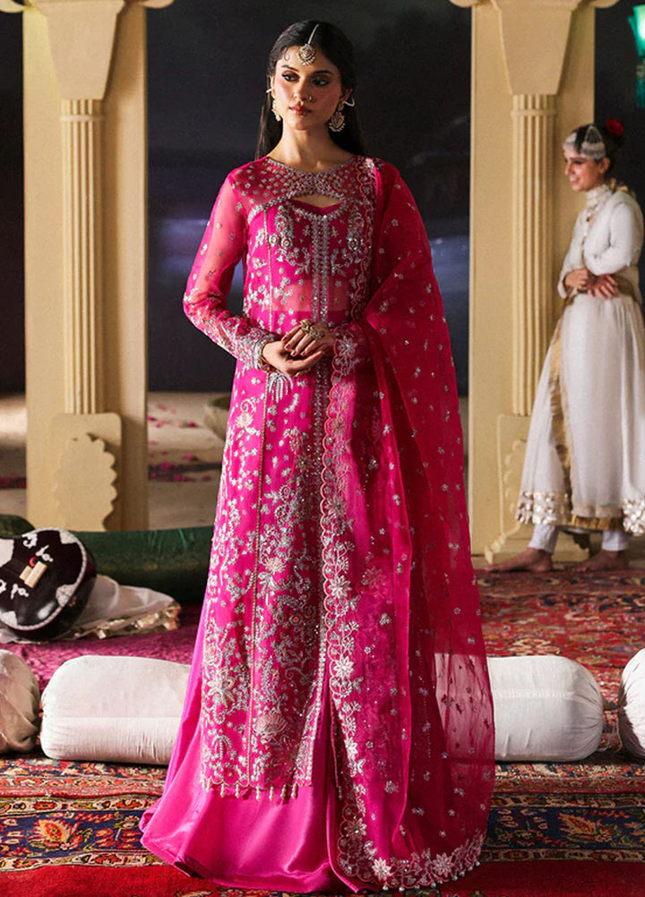 Mahnur Embroidered Organza Suits Unstitched 3 Piece D-01 Roshaneh - Formals Collection