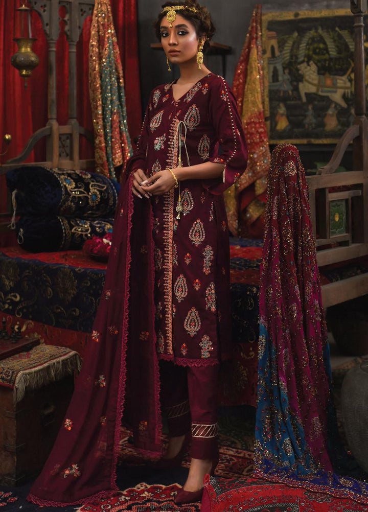 Mahnur Embroidered Lawn Suits Unstitched 3 Piece MN23L D-01 - Luxury Summer Collection