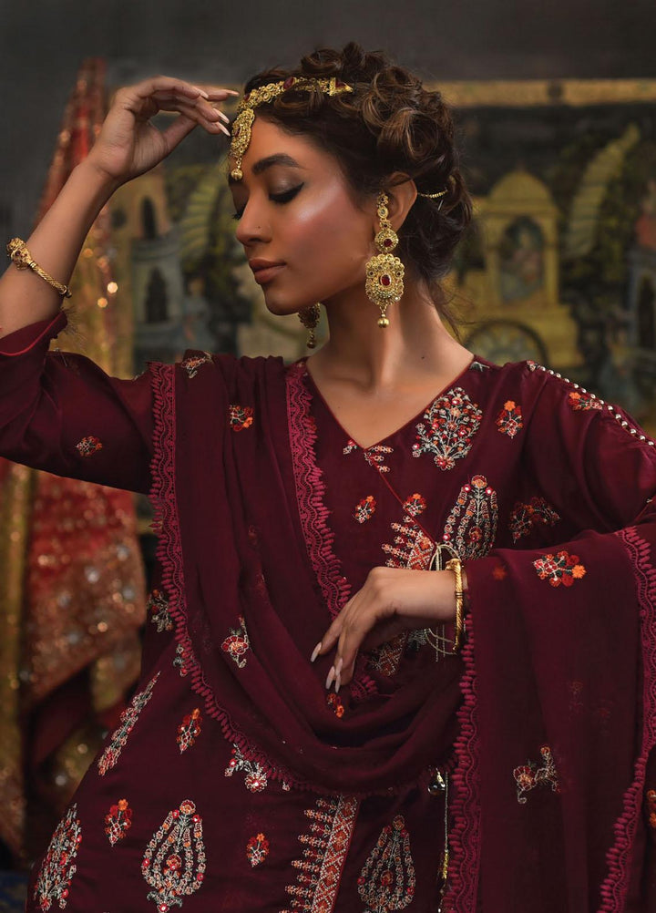 Mahnur Embroidered Lawn Suits Unstitched 3 Piece MN23L D-01 - Luxury Summer Collection