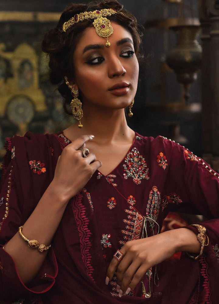 Mahnur Embroidered Lawn Suits Unstitched 3 Piece MN23L D-01 - Luxury Summer Collection