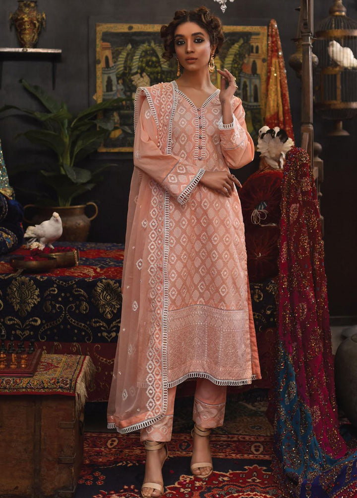 Mahnur Embroidered Lawn Suits Unstitched 3 Piece MN23L D-03 - Luxury Summer Collection