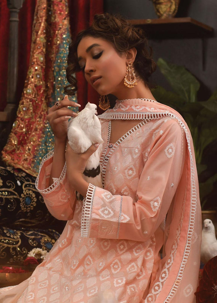 Mahnur Embroidered Lawn Suits Unstitched 3 Piece MN23L D-03 - Luxury Summer Collection