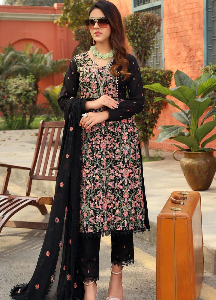 Mahnur Embroidered Lawn Suits Unstitched 3 Piece MN23L-V2 D-03 - Summer Collection