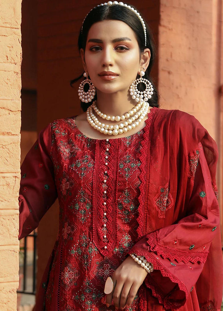 Mahnur Embroidered Lawn Suits Unstitched 3 Piece MN23L-V2 D-09 - Summer Collection