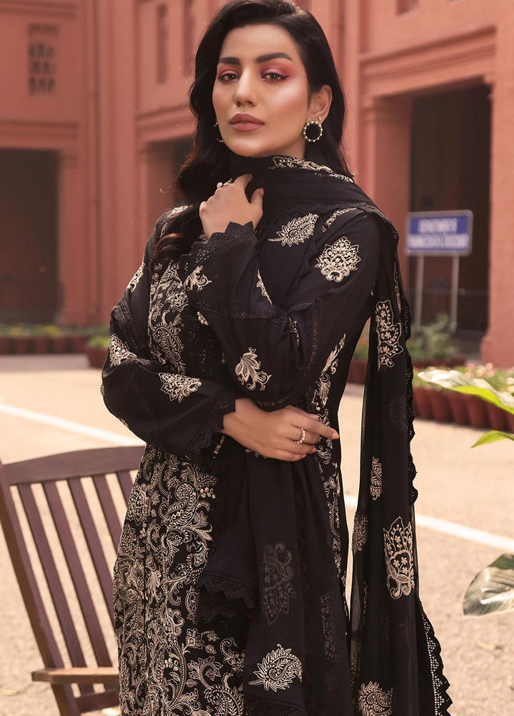 Mahnur Embroidered Lawn Suits Unstitched 3 Piece MN23L-V2 D-11 - Summer Collection