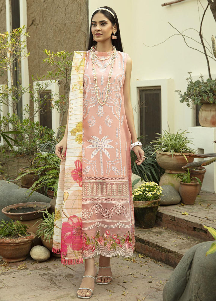 Mahroosh by Parishay Embroidered Lawn Suits Unstitched 3 Piece PRS22MH Mahjabeen B - Summer Collection