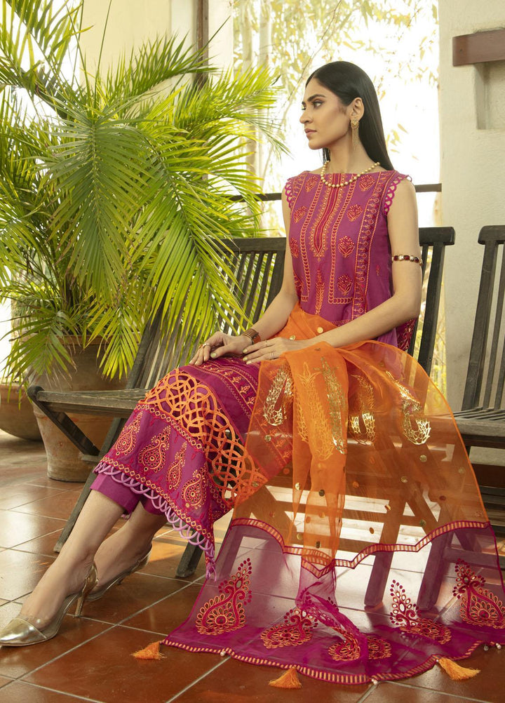 Mahroosh by Parishay Embroidered Lawn Suits Unstitched 3 Piece PRS22MH Tazeen B - Summer Collection