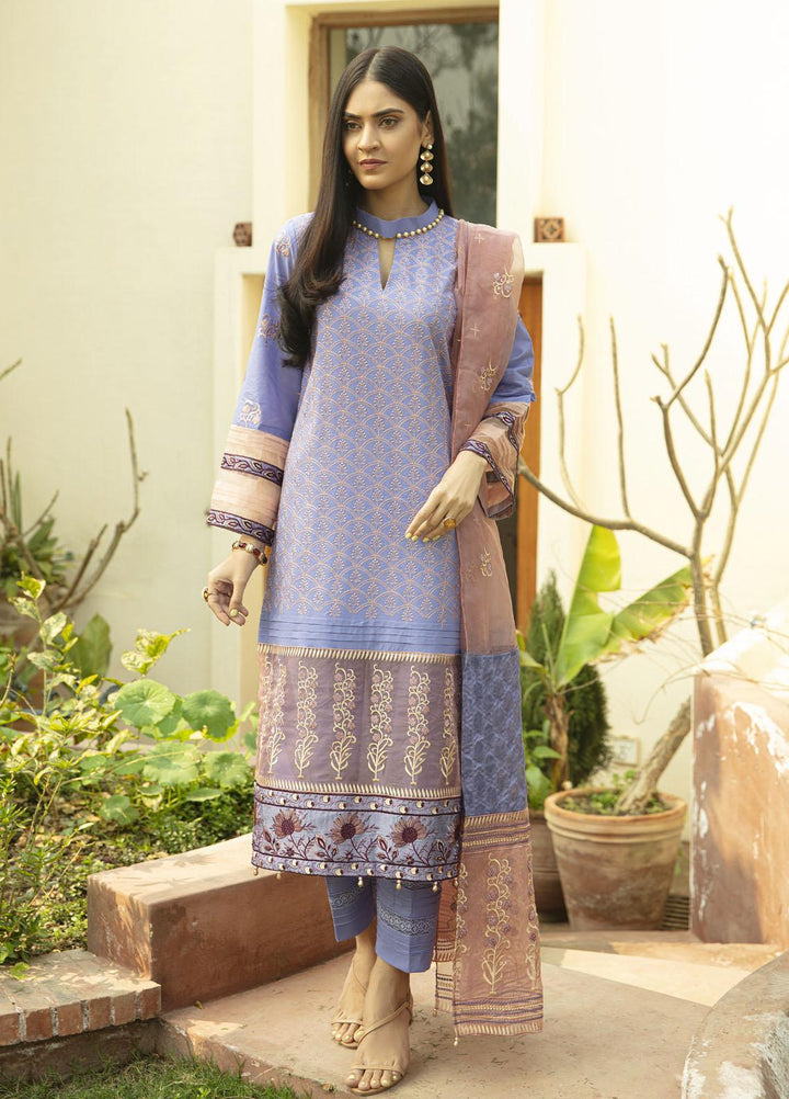 Mahroosh by Parishay Embroidered Lawn Suits Unstitched 3 Piece PRS22MH Zahra A - Summer Collection