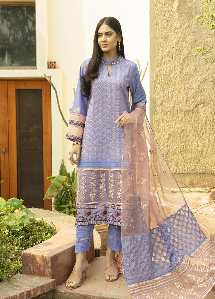 Mahroosh by Parishay Embroidered Lawn Suits Unstitched 3 Piece PRS22MH Zahra A - Summer Collection