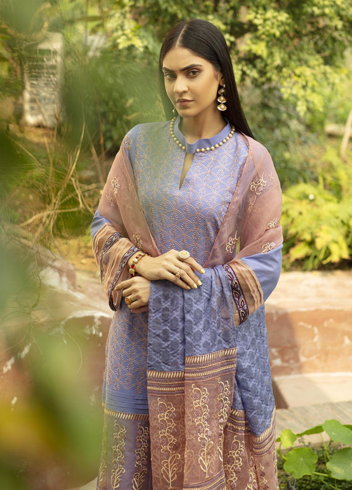 Mahroosh by Parishay Embroidered Lawn Suits Unstitched 3 Piece PRS22MH Zahra A - Summer Collection