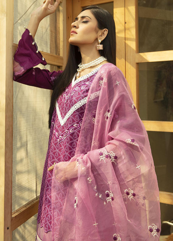 Mahroosh by Parishay Embroidered Lawn Suits Unstitched 3 Piece PRS22MH Zahra B - Summer Collection