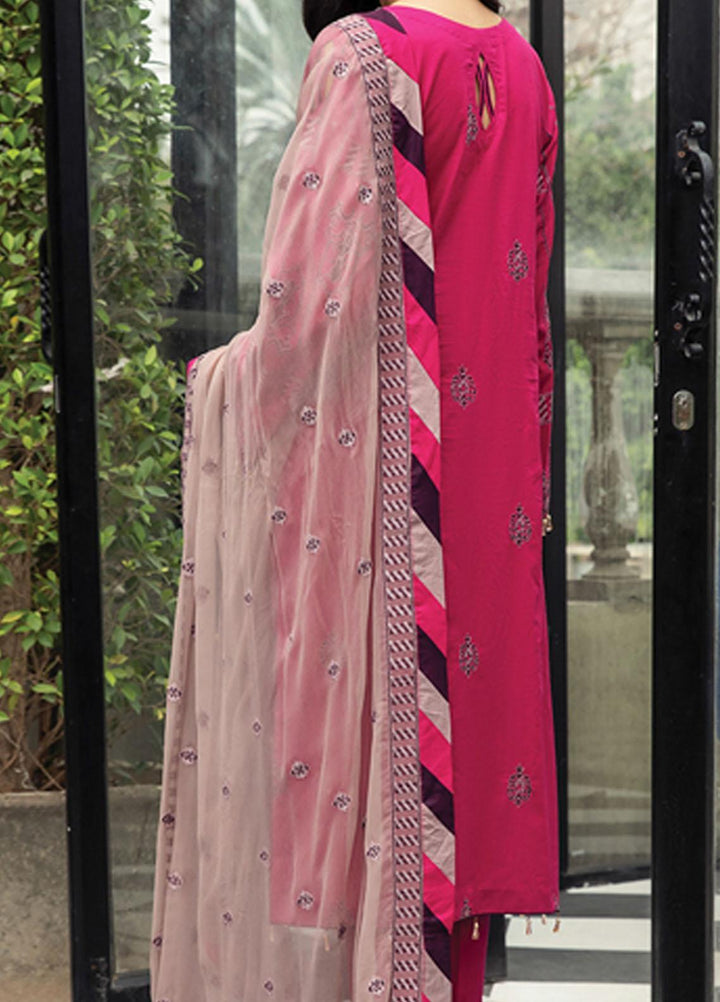 Mahrosh By House of Nawab Embroidered Lawn Suits Unstitched 3 Piece HON21M 03 Bisha - Luxury Collection