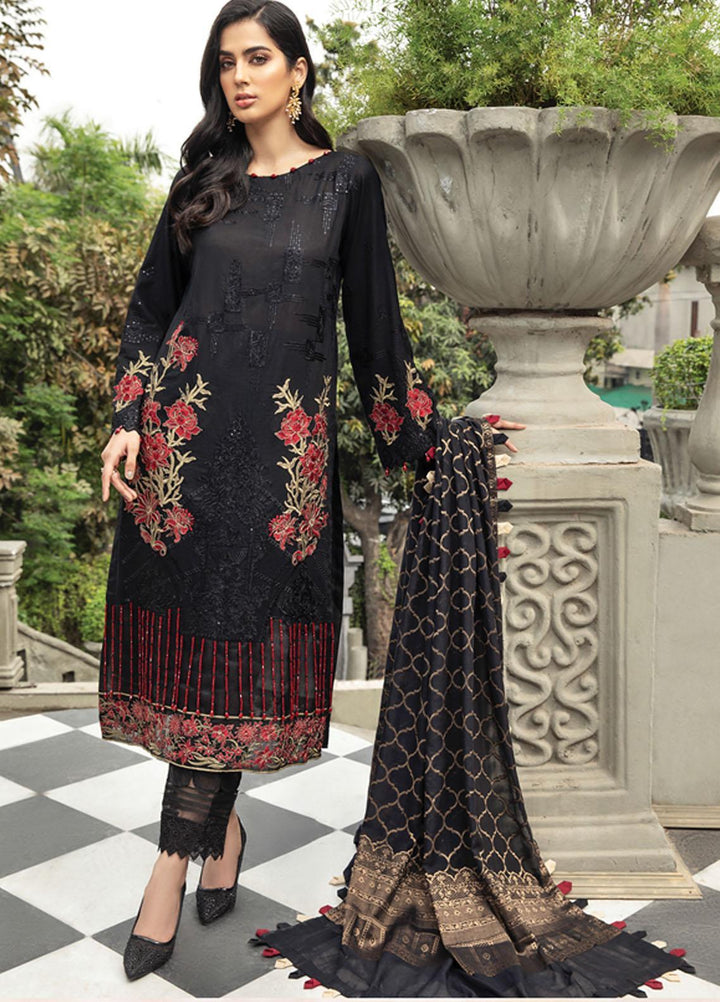 Mahrosh By House of Nawab Embroidered Lawn Suits Unstitched 3 Piece HON21M 06 Ghozab - Luxury Collection