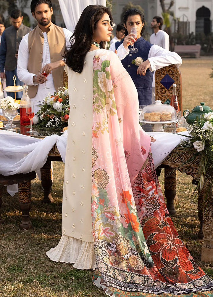 Mahrukh by Mahnur Embroidered Lawn Suits Unstitched 3 Piece MN24MK D1-A Opal - Summer Collection