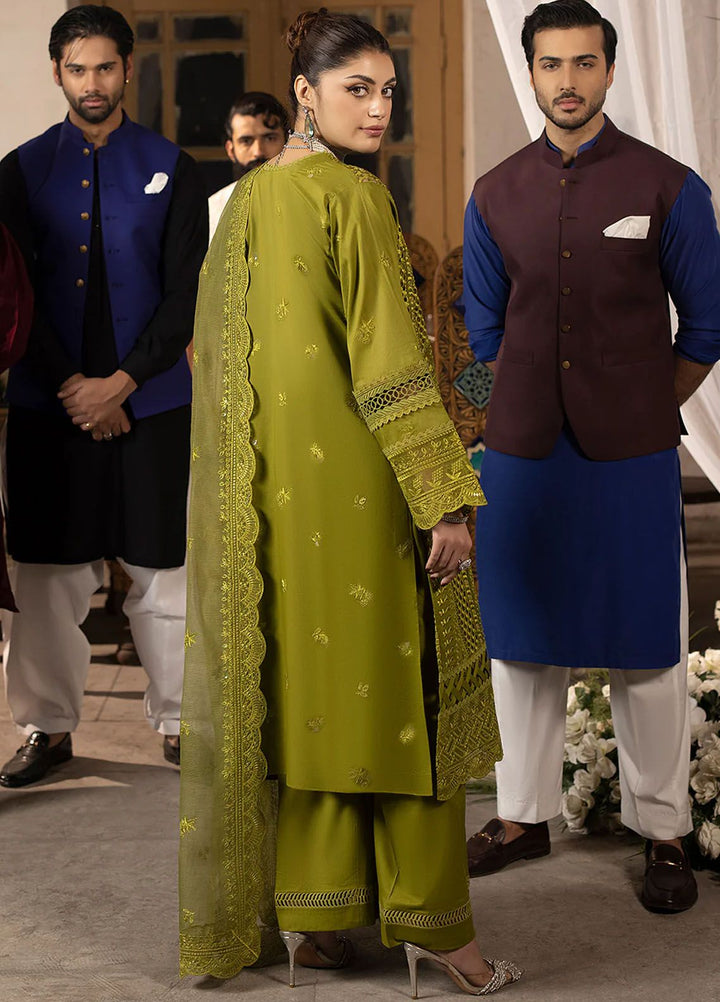 Mahrukh by Mahnur Embroidered Lawn Suits Unstitched 3 Piece MN24MK D2-B Malva - Summer Collection