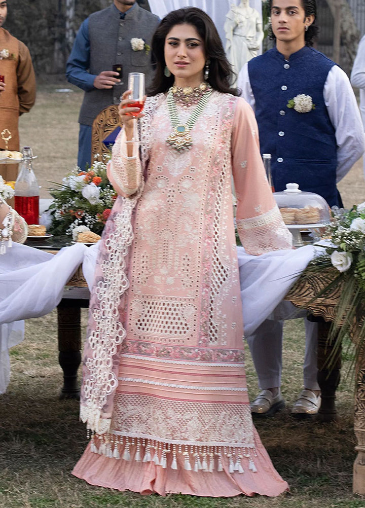 Mahrukh by Mahnur Embroidered Lawn Suits Unstitched 3 Piece MN24MK D5-A Daisy - Summer Collection