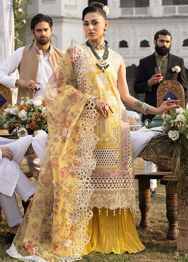 Mahrukh by Mahnur Embroidered Lawn Suits Unstitched 3 Piece MN24MK D5-B Delia - Summer Collection