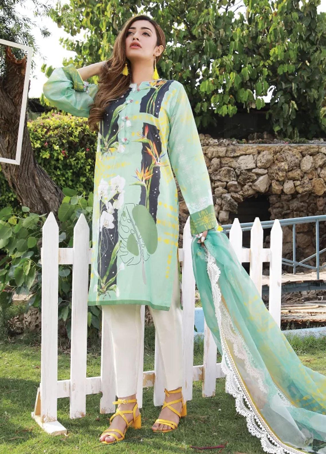 Mahruu By Soffio Printed Lawn Suits Unstitched 3 Piece SFO21MR SF-0033 - Spring / Summer Collection