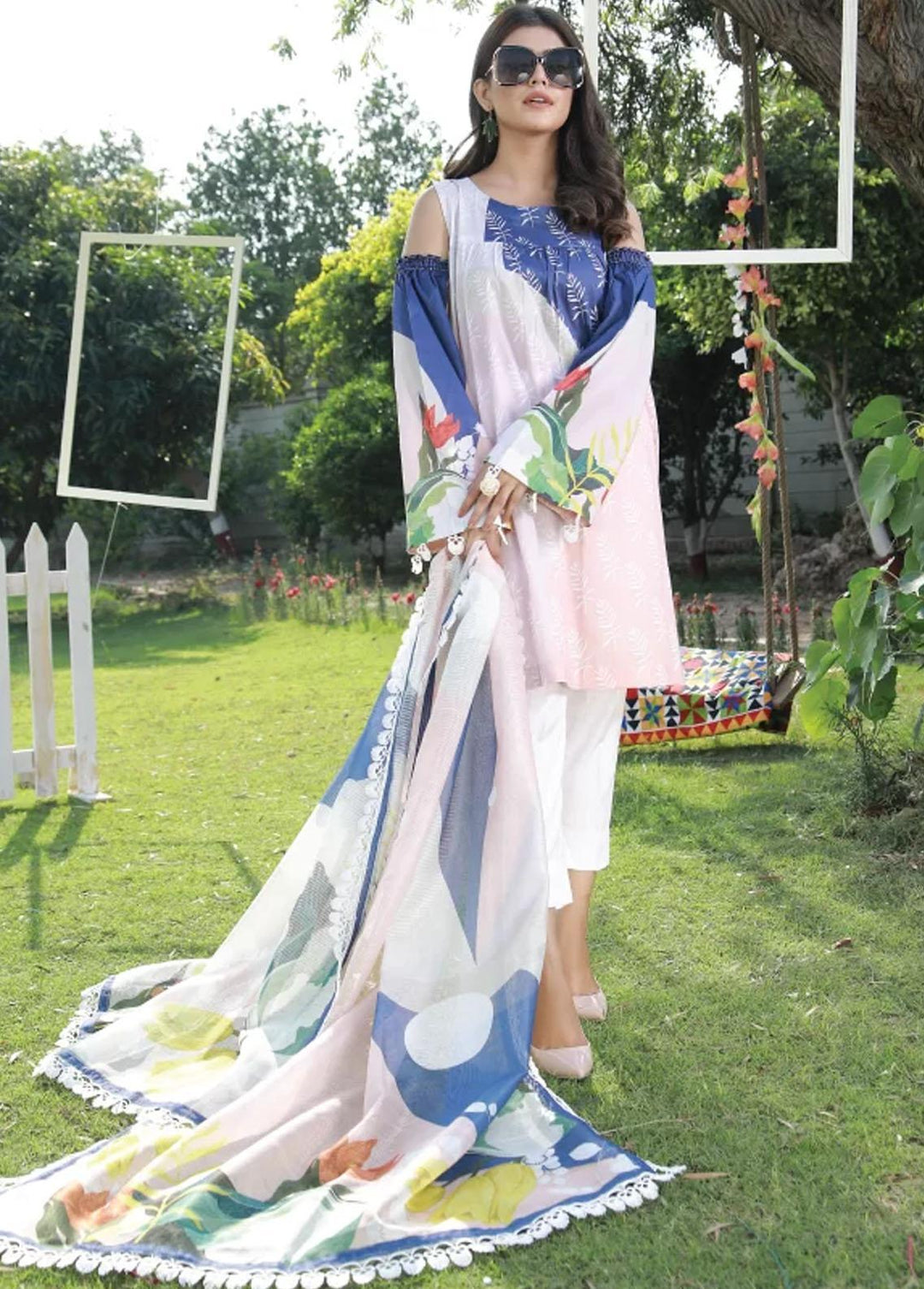 Mahruu By Soffio Printed Lawn Suits Unstitched 3 Piece SFO21MR SF-0038 - Spring / Summer Collection