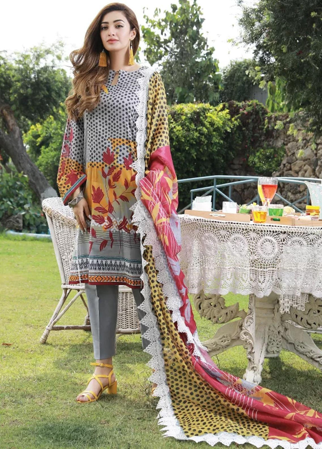 Mahruu By Soffio Printed Lawn Suits Unstitched 3 Piece SFO21MR SF-0039 - Spring / Summer Collection