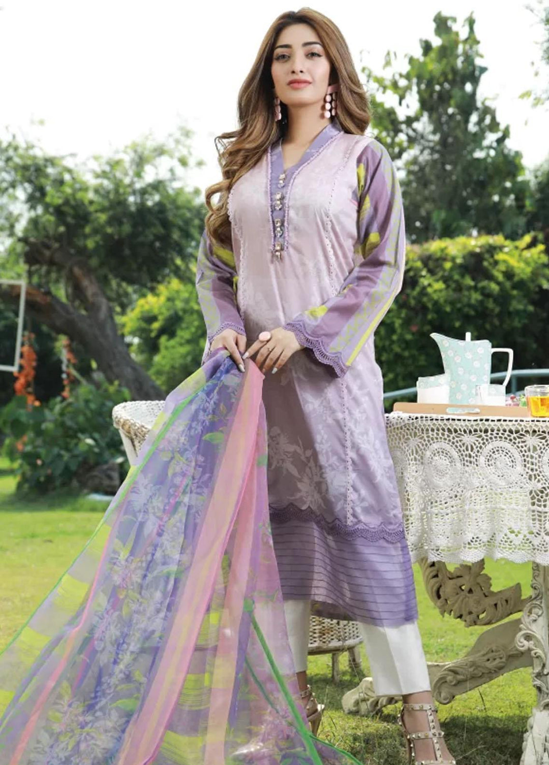 Mahruu By Soffio Printed Lawn Suits Unstitched 3 Piece SFO21MR SF-0041 - Spring / Summer Collection