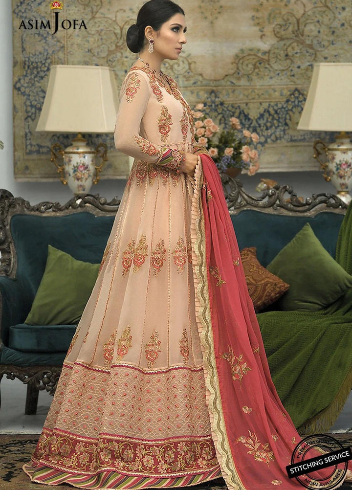 Mahsa By Asim Jofa Embroidered Organza Suits Unstitched 3 Piece AJ21M 05 - Festive Collection